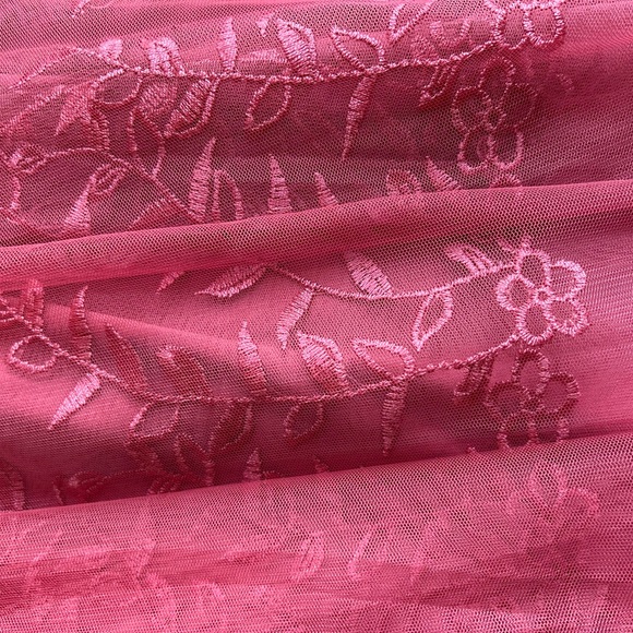 Embroidered Pink Skirt - Picture 3 of 4